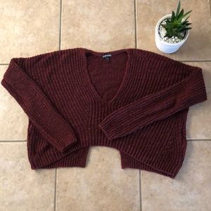 Express Knit Crop Sweater